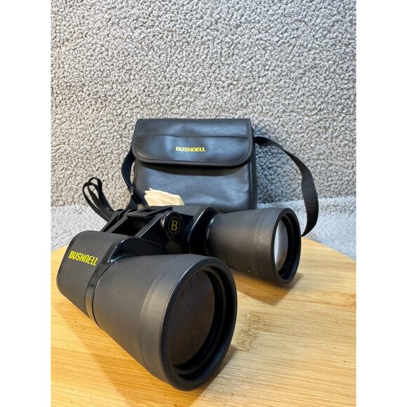 Bushnell Large Objective 10x50 WA Binoculars With Case PreOwned Working - Picture 10 of 16